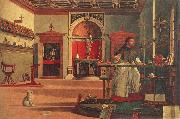 Vittore Carpaccio St.Augustine in his study oil painting on canvas